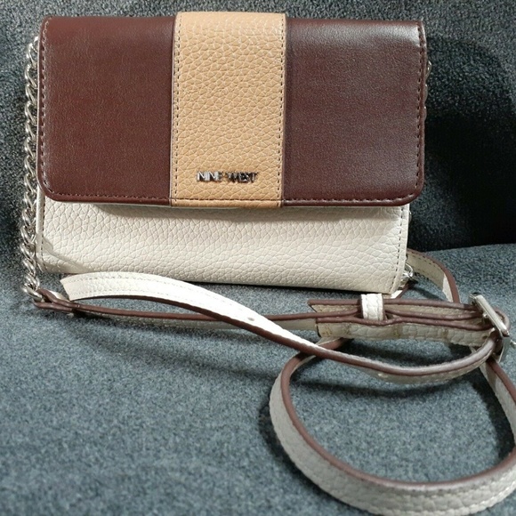 Nine West Crossbody Organizer Purse Color Block - Picture 1 of 7